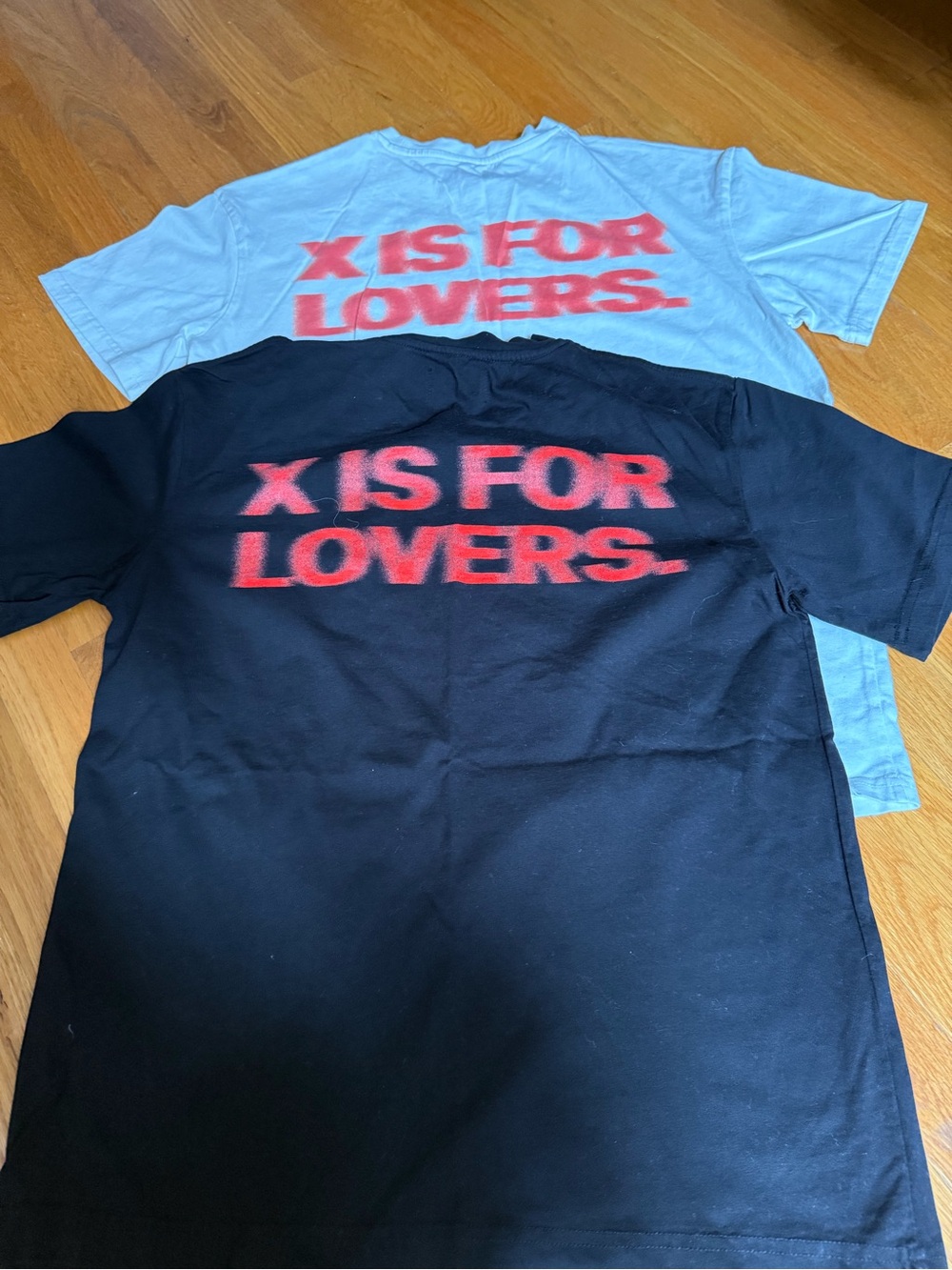 Kids Graphic Tee - Black with Red 'X Is For Lovers' Print